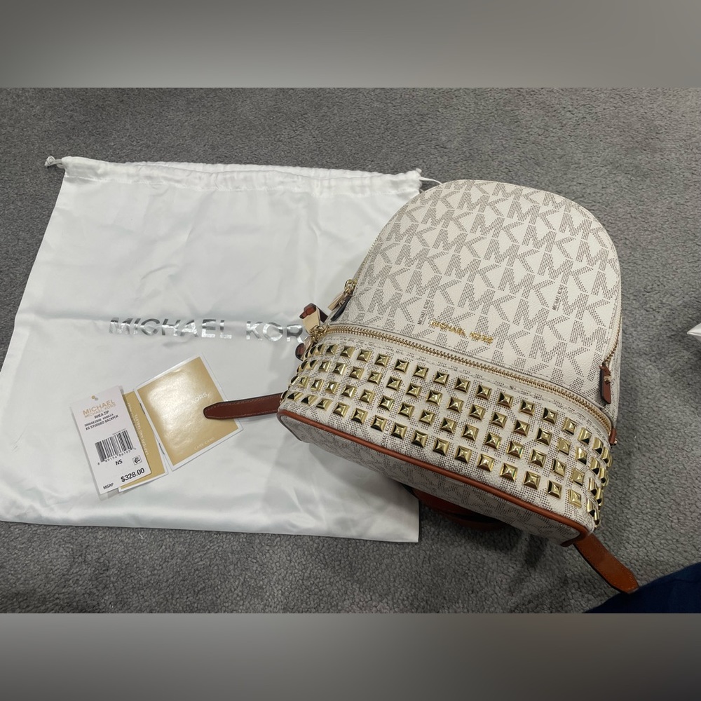 Michael kors small studded backpack
